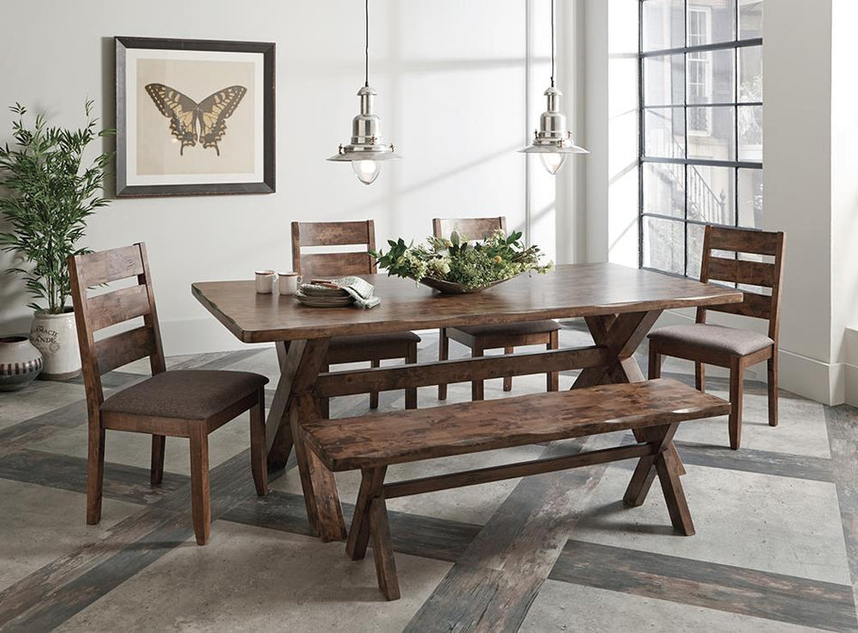 Alston Dining Room Set Knotty Nutmeg and Grey image