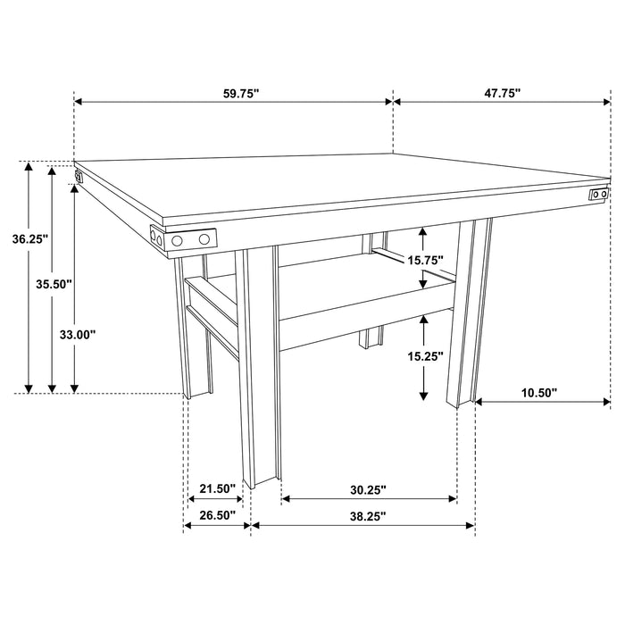 Patterson 5 Pc Counter Height Dining Set