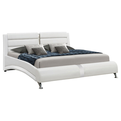 Jeremaine Eastern King Upholstered Bed White image