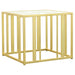 Adri Metal Frame End Table Matte Brass image