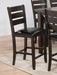 Acme Furniture Urbana Counter Height Chair in Black and Espresso (Set of 2) 74633 image