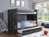 Cargo Gunmetal Bunk Bed (Full/Full) image