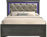 Galaxy Home Brooklyn Queen Panel Bed in Metallic Grey GHF-733569237821 image