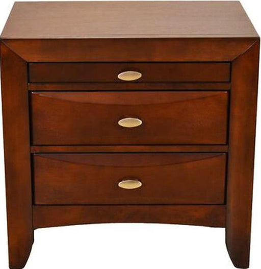 Galaxy Home Emily 3 Drawer Nightstand in Cherry GHF-808857649058 image