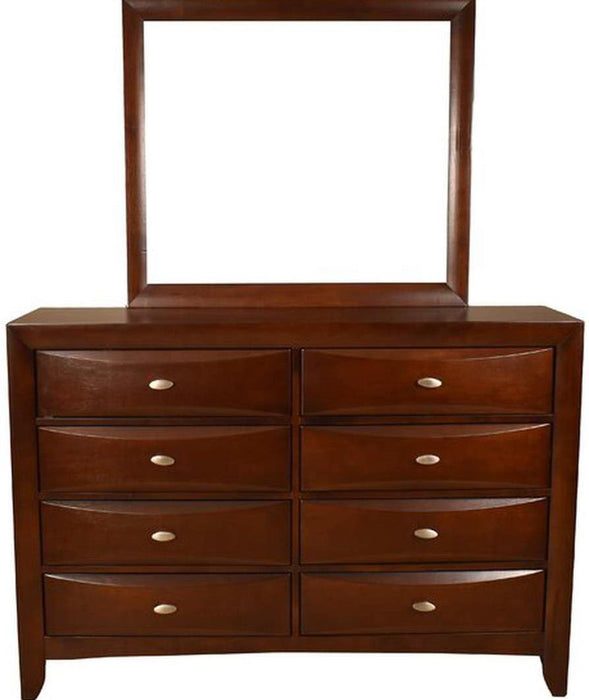 Galaxy Home Emily 8 Drawer Dresser in Cherry GHF-808857628237