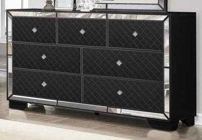 Galaxy Home Madison 7 Drawer Dresser in Black GHF-808857823571 image