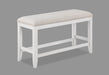 WENDY WHITE COUNTER HEIGHT BENCH image